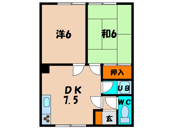 コーポ富岡の物件間取画像